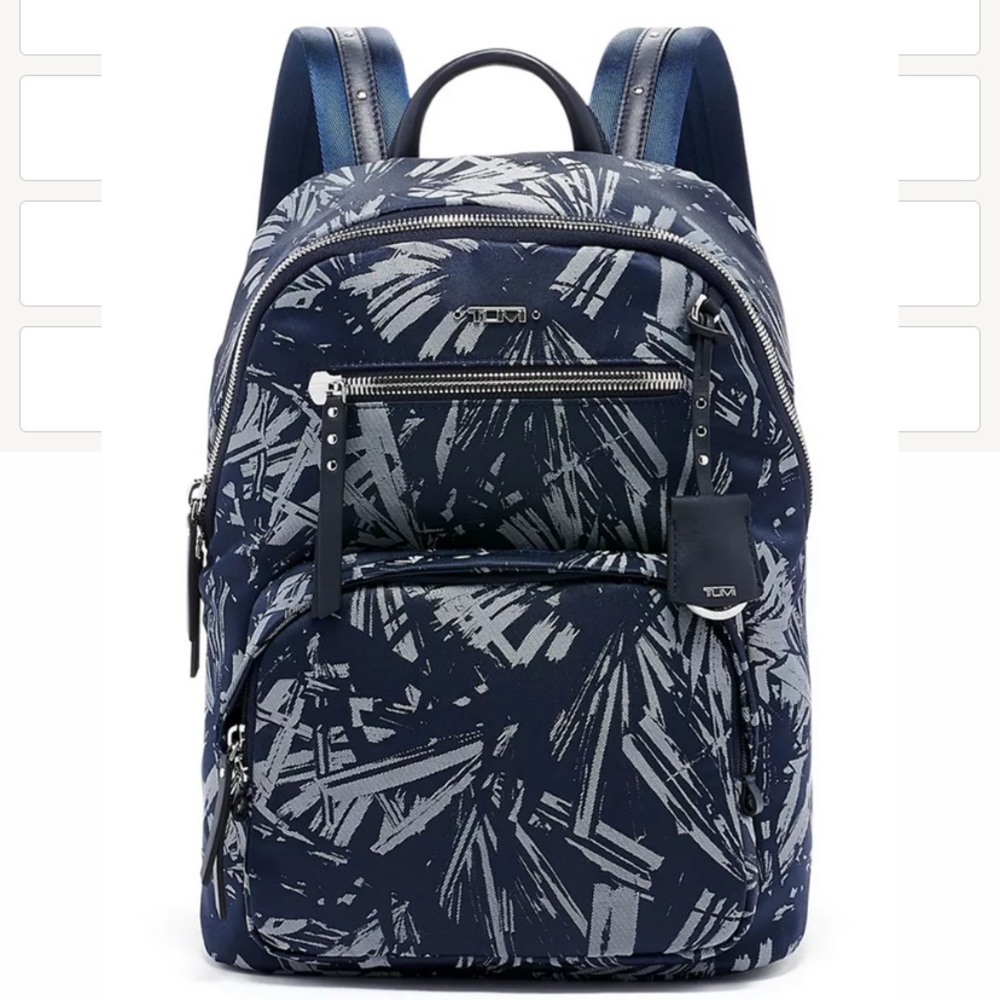 TUMI Hagen backpack in Blue Palm NWT Rare Find